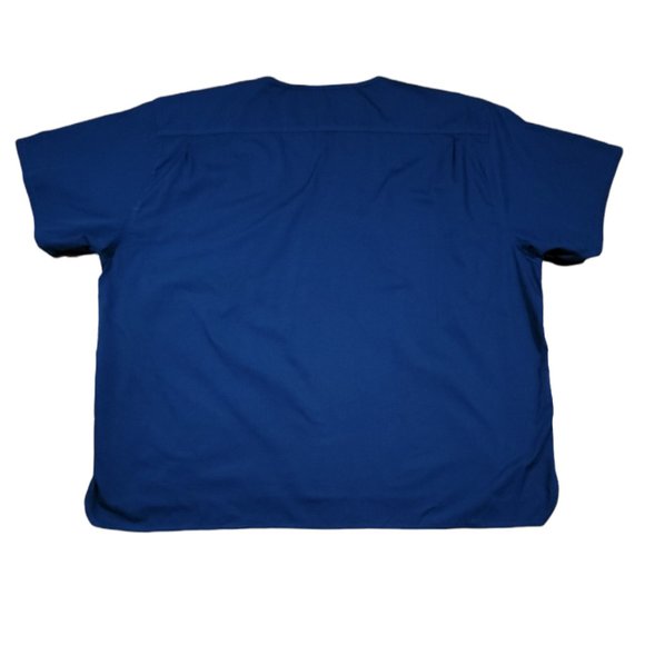 Carhartt Mens Ripstop Utility Scrub Top Sz 3X Navy Medical Shirt - Picture 6 of 8